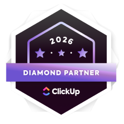 ClickUp Diamond Partner Badge 2026